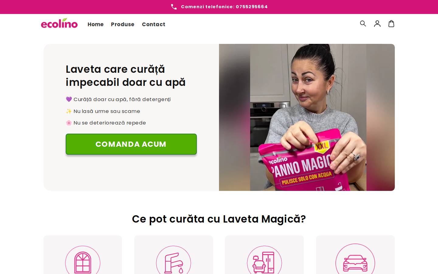 ecolino.eu homepage screenshot