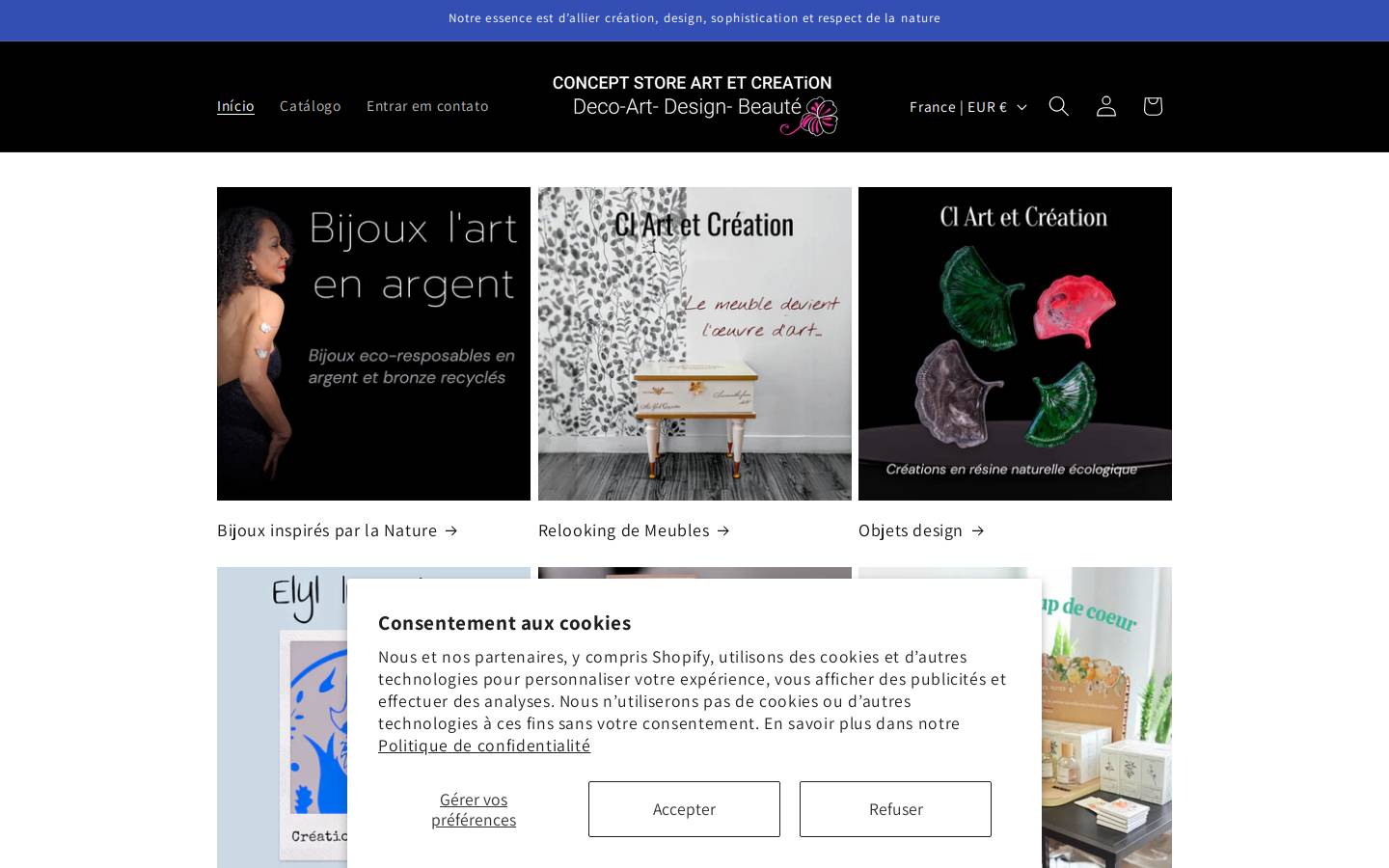 ecology-art.com homepage screenshot