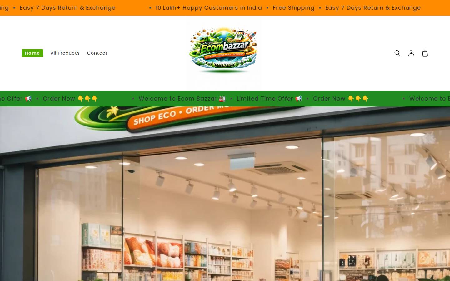 ecombazzar.in homepage screenshot