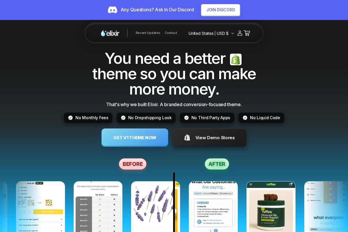 Elixir homepage screenshot