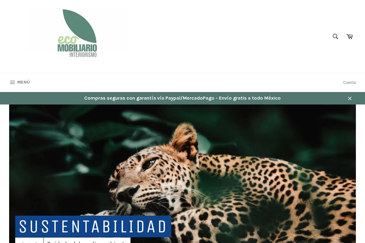 Ecomobiliario homepage screenshot