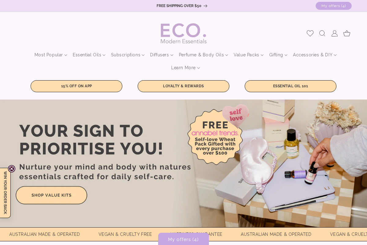 ecomodernessentials.com.au homepage screenshot