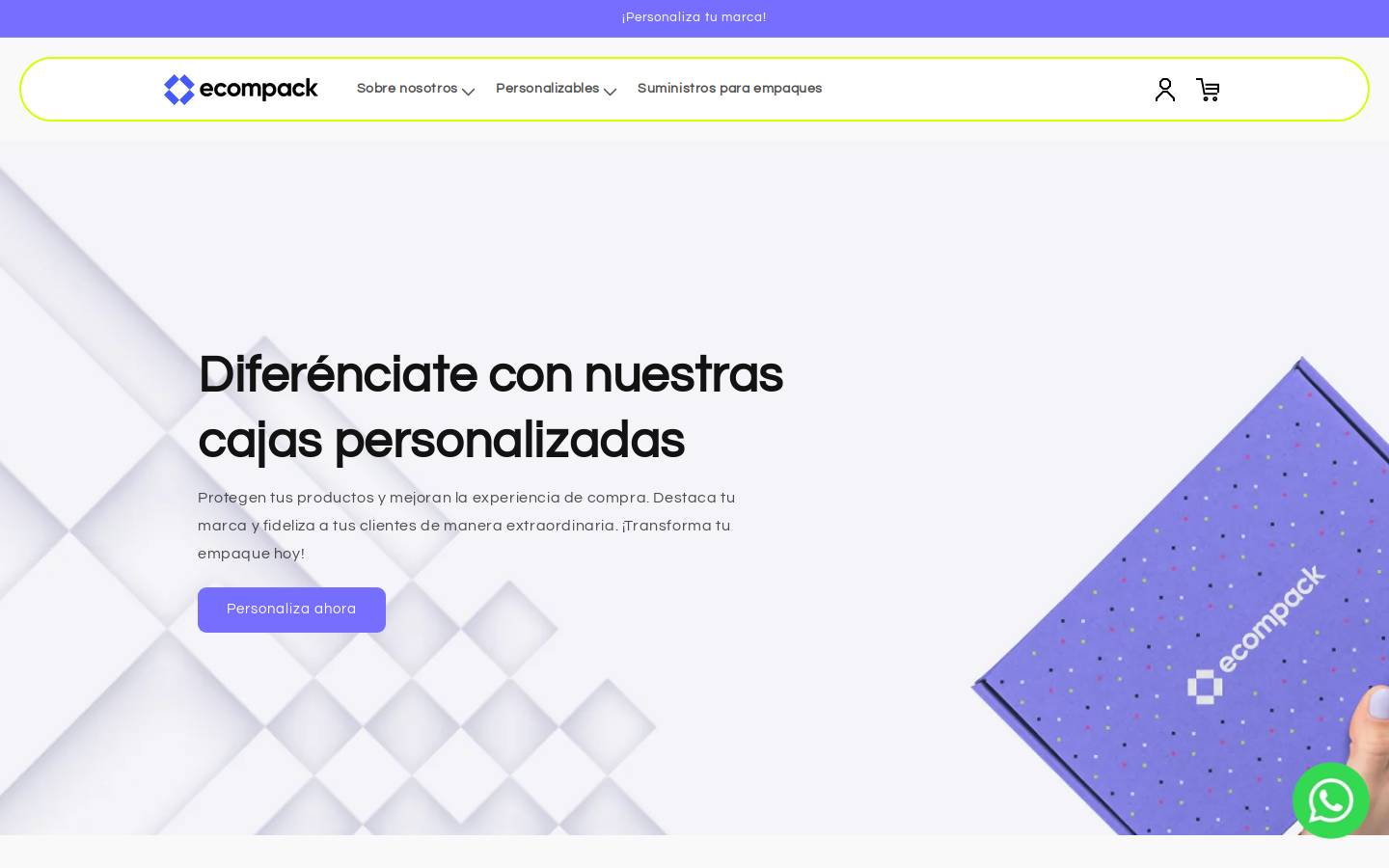 ecompack.com homepage screenshot