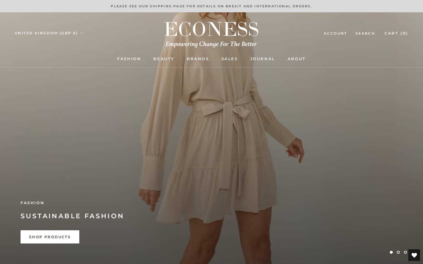 econess.store homepage screenshot