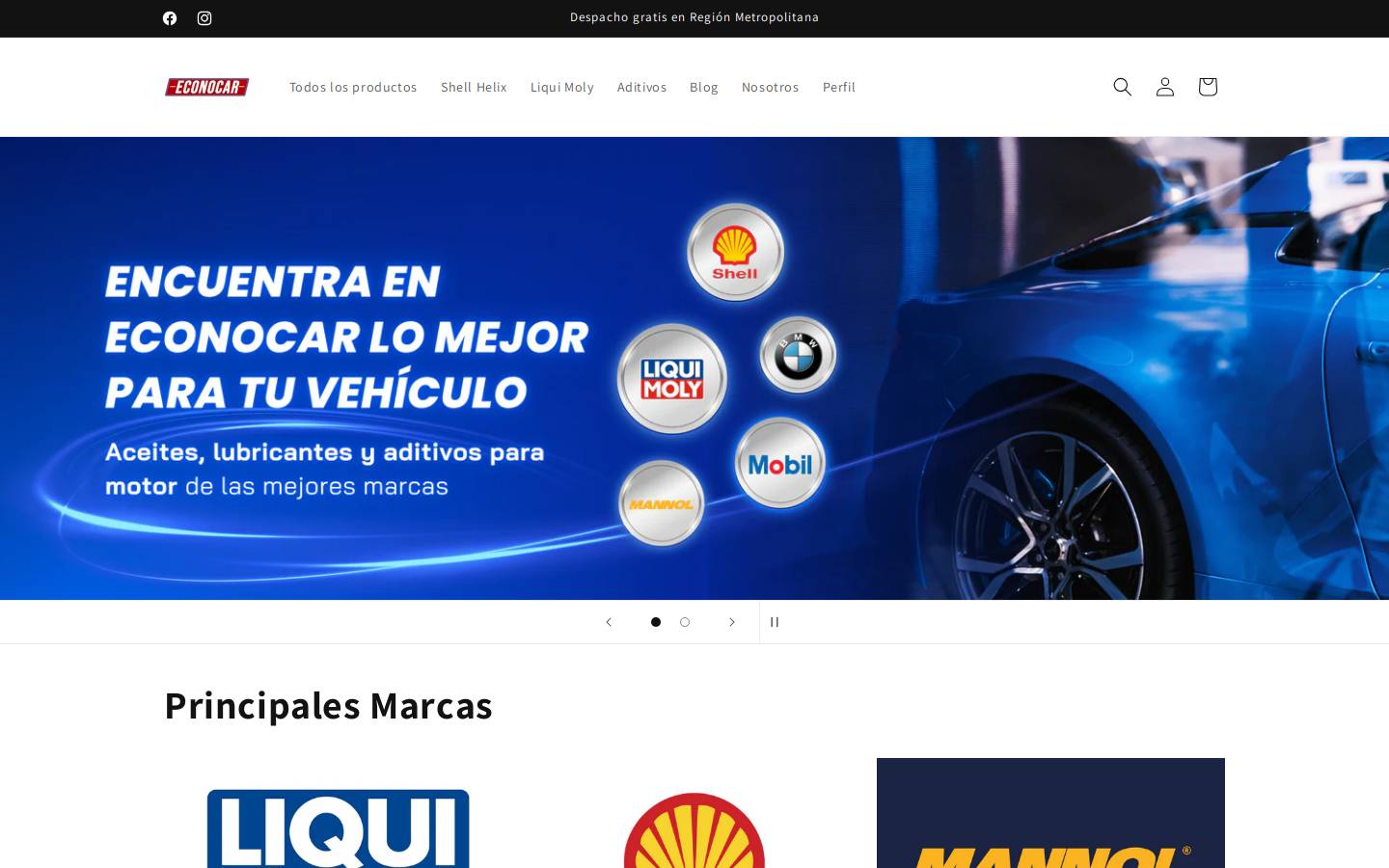 econocar.cl homepage screenshot