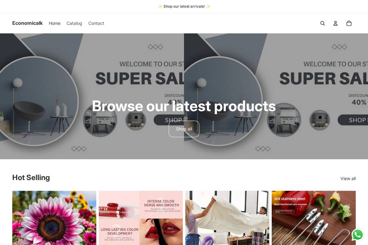 Economicalk homepage screenshot
