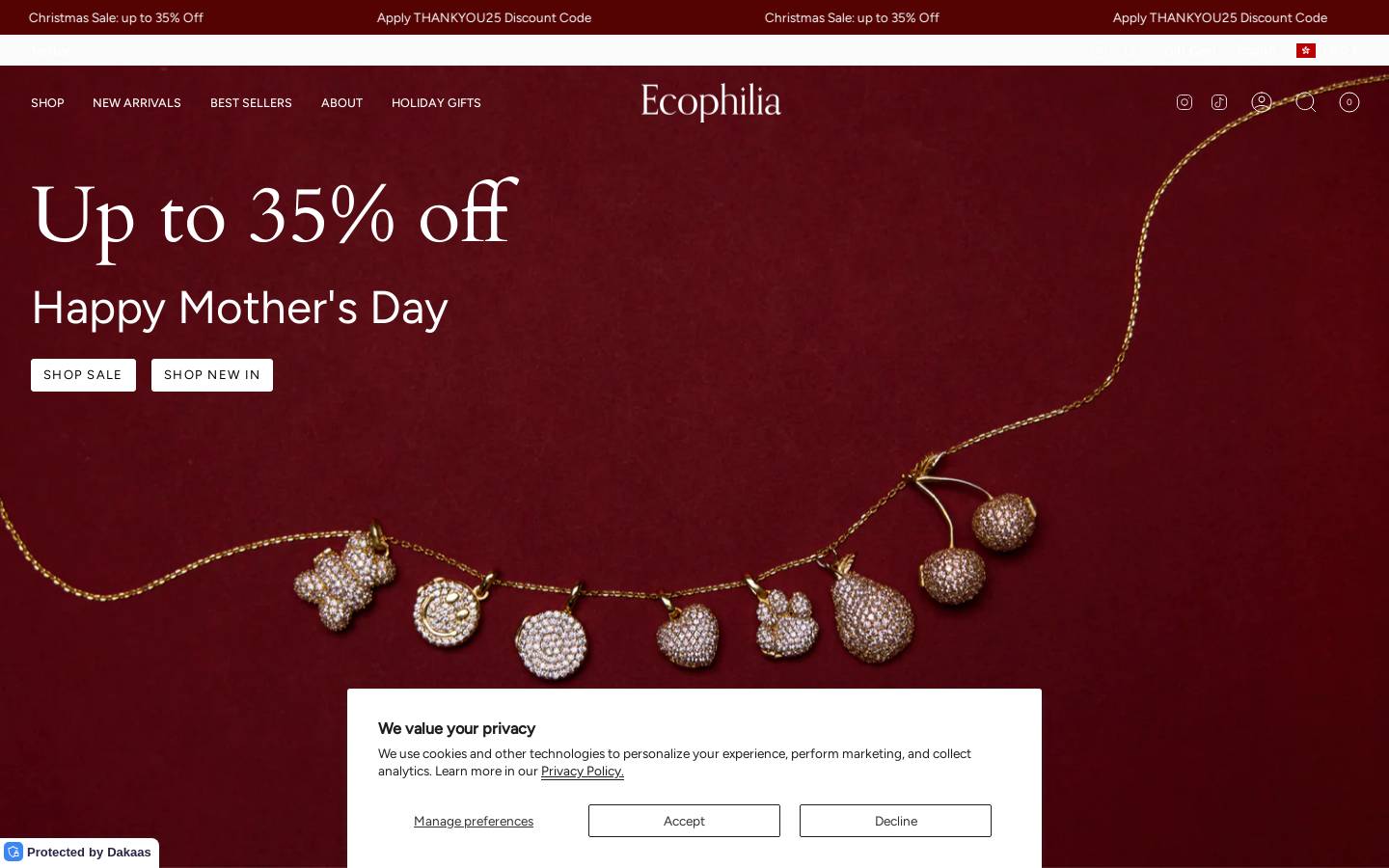 ecophiliaco.com homepage screenshot