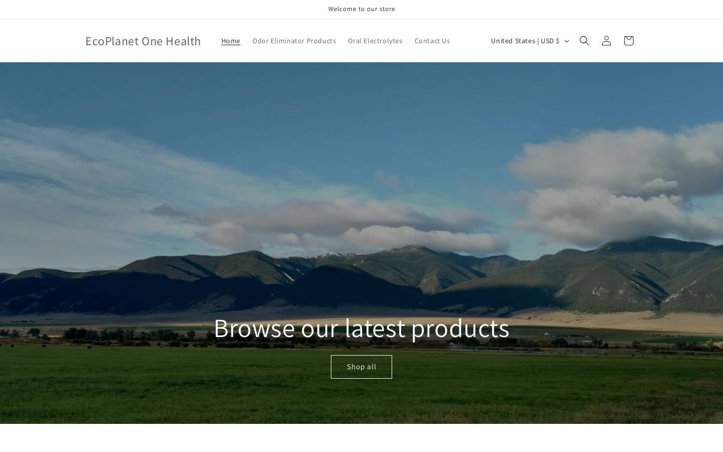 ecoplanetearth.com homepage screenshot