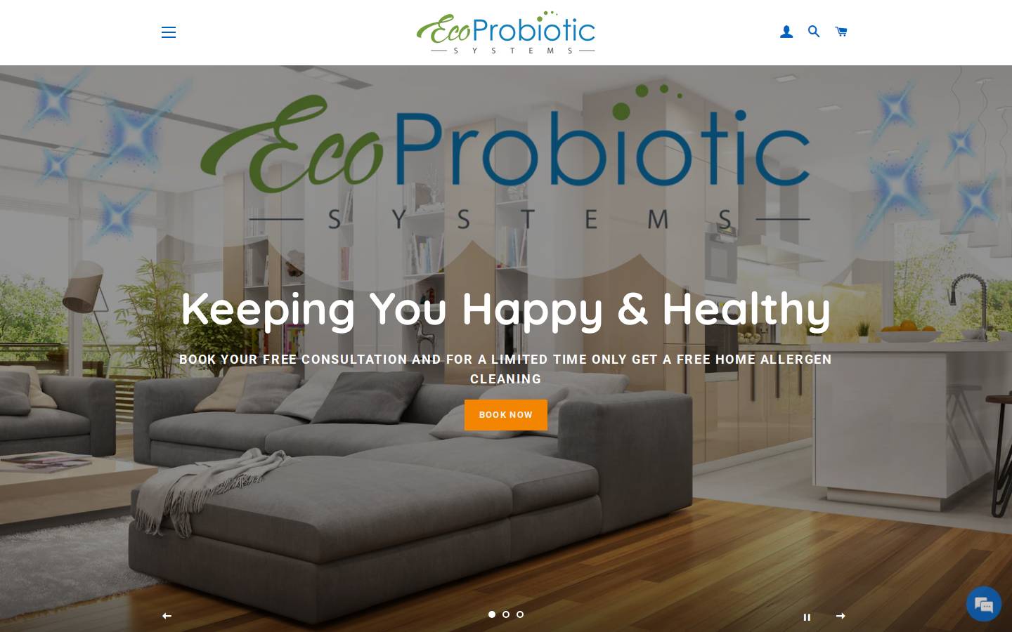 Eco - Pro homepage screenshot