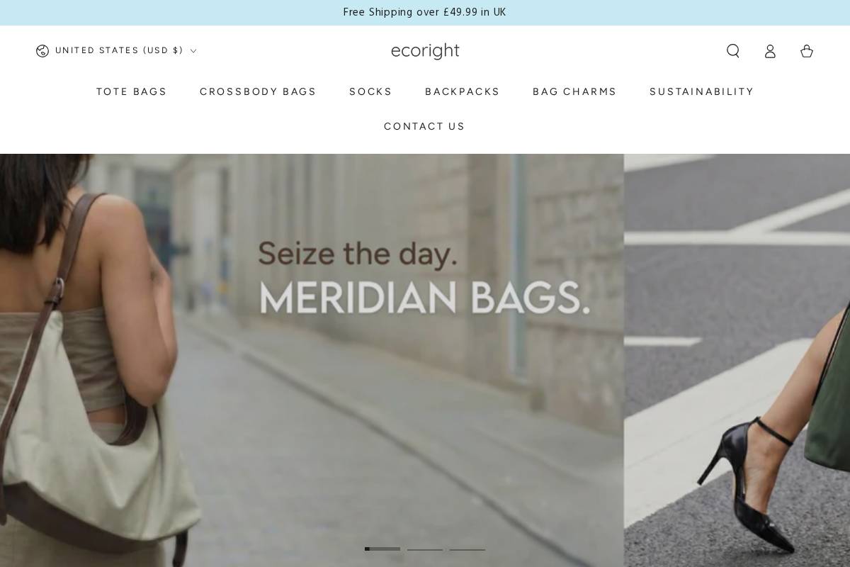 ecoright.com homepage screenshot
