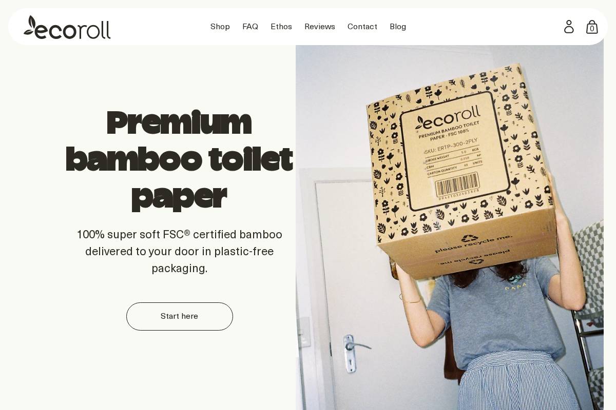 ecoroll.co.nz homepage screenshot