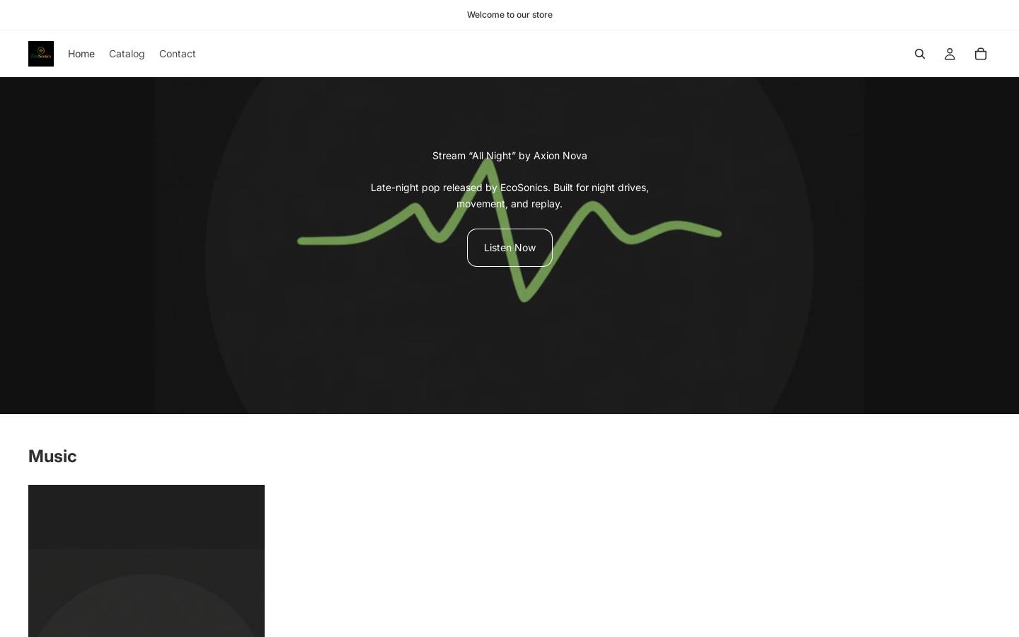 ecosonics.org homepage screenshot