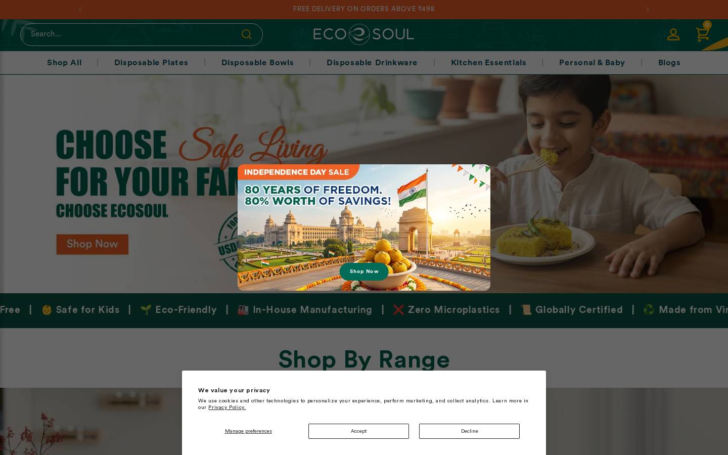 Ecosoulhome homepage screenshot