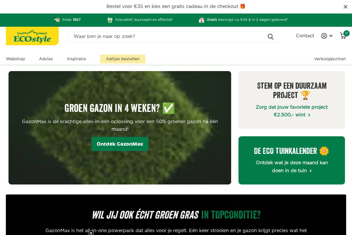 ECOstyle B.V. homepage screenshot