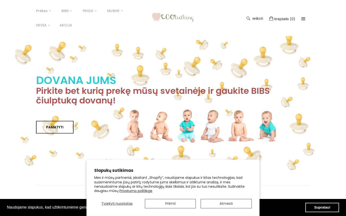 ecoteething.com homepage screenshot