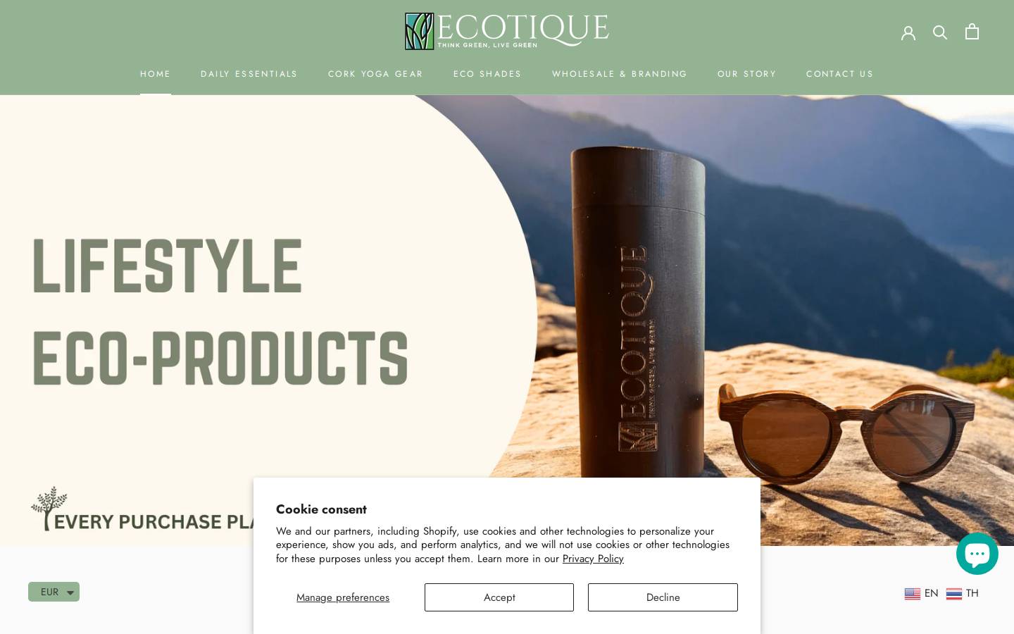ecotiquethailand.com homepage screenshot