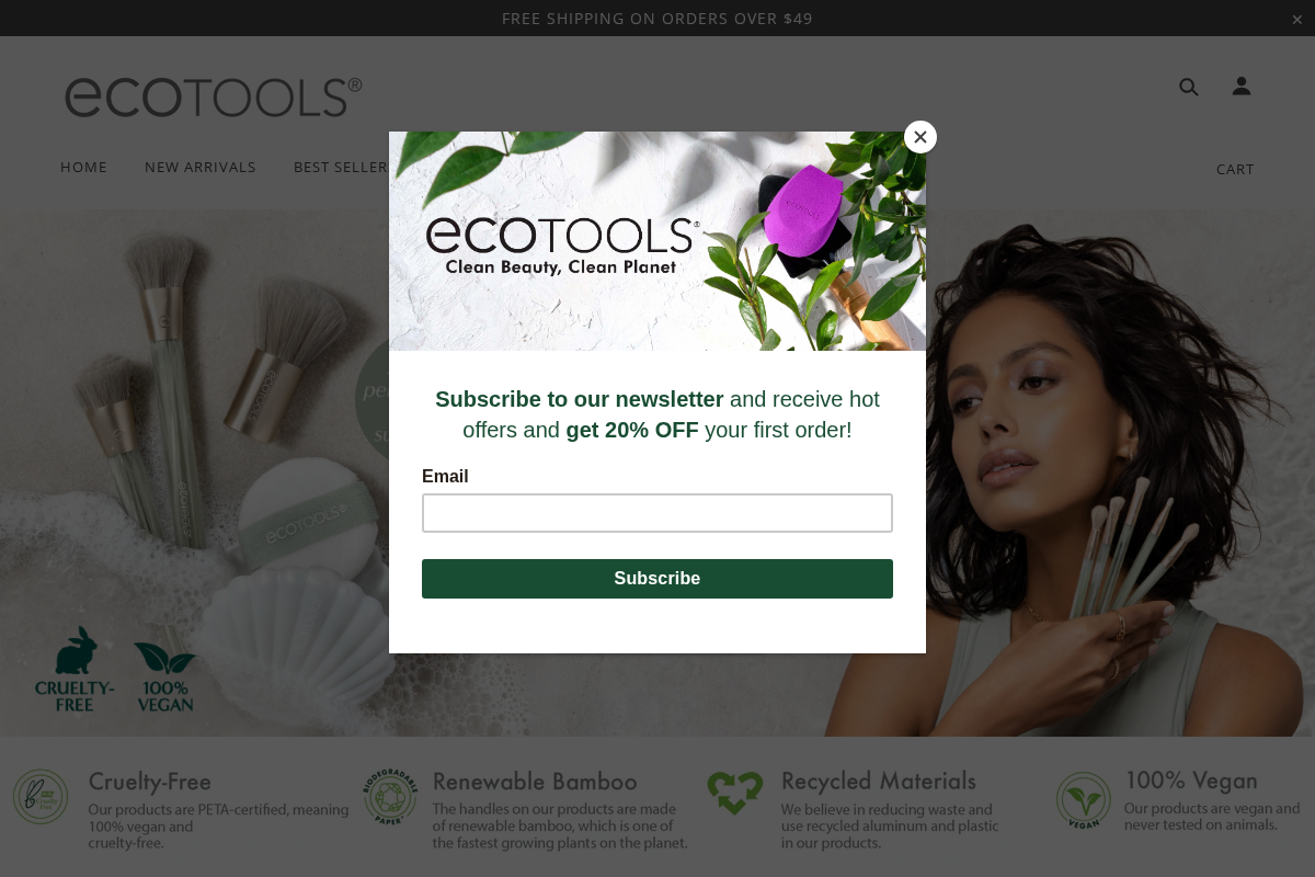 EcoTools homepage screenshot