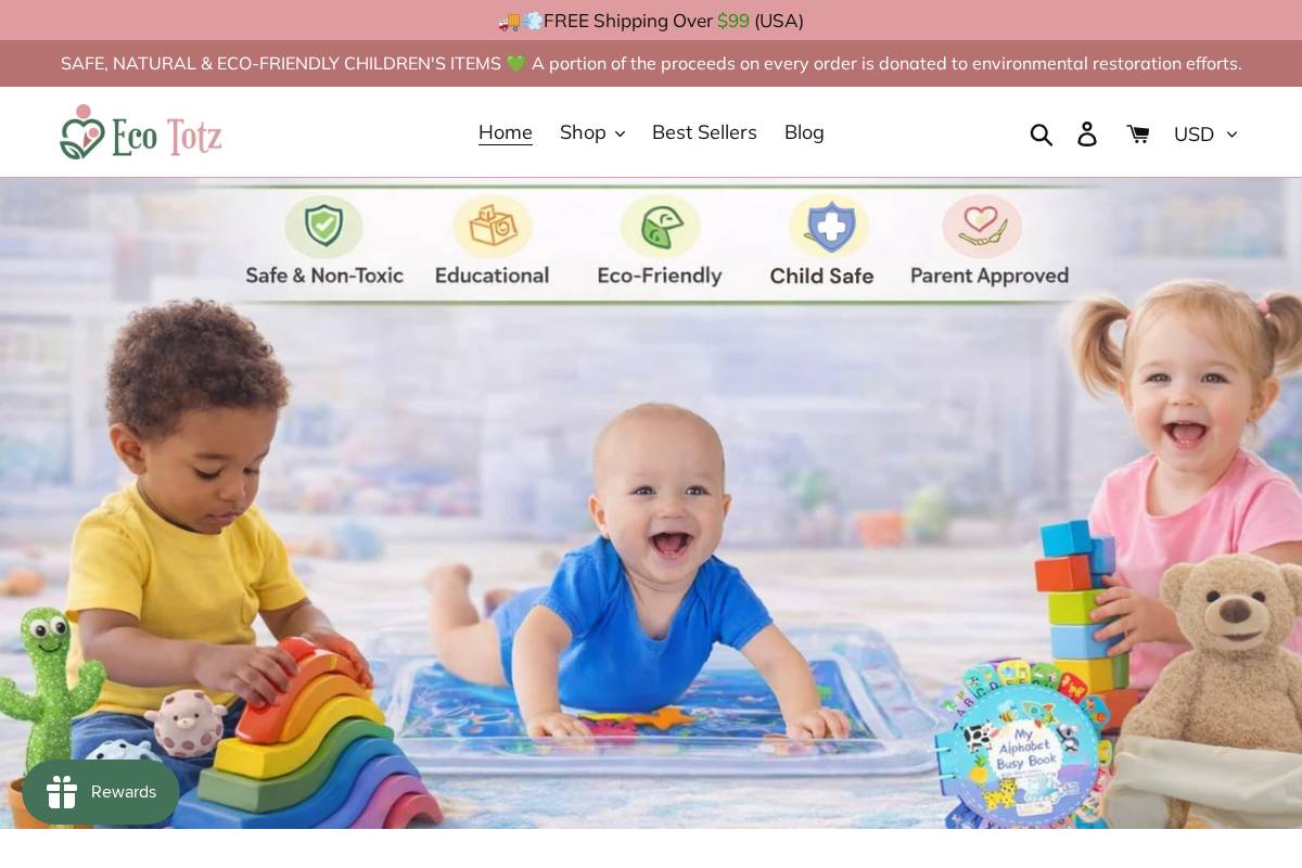 ecototz.com homepage screenshot