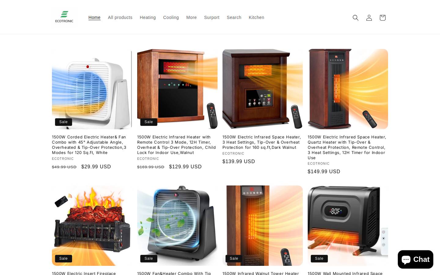 ecotronicusa.com homepage screenshot