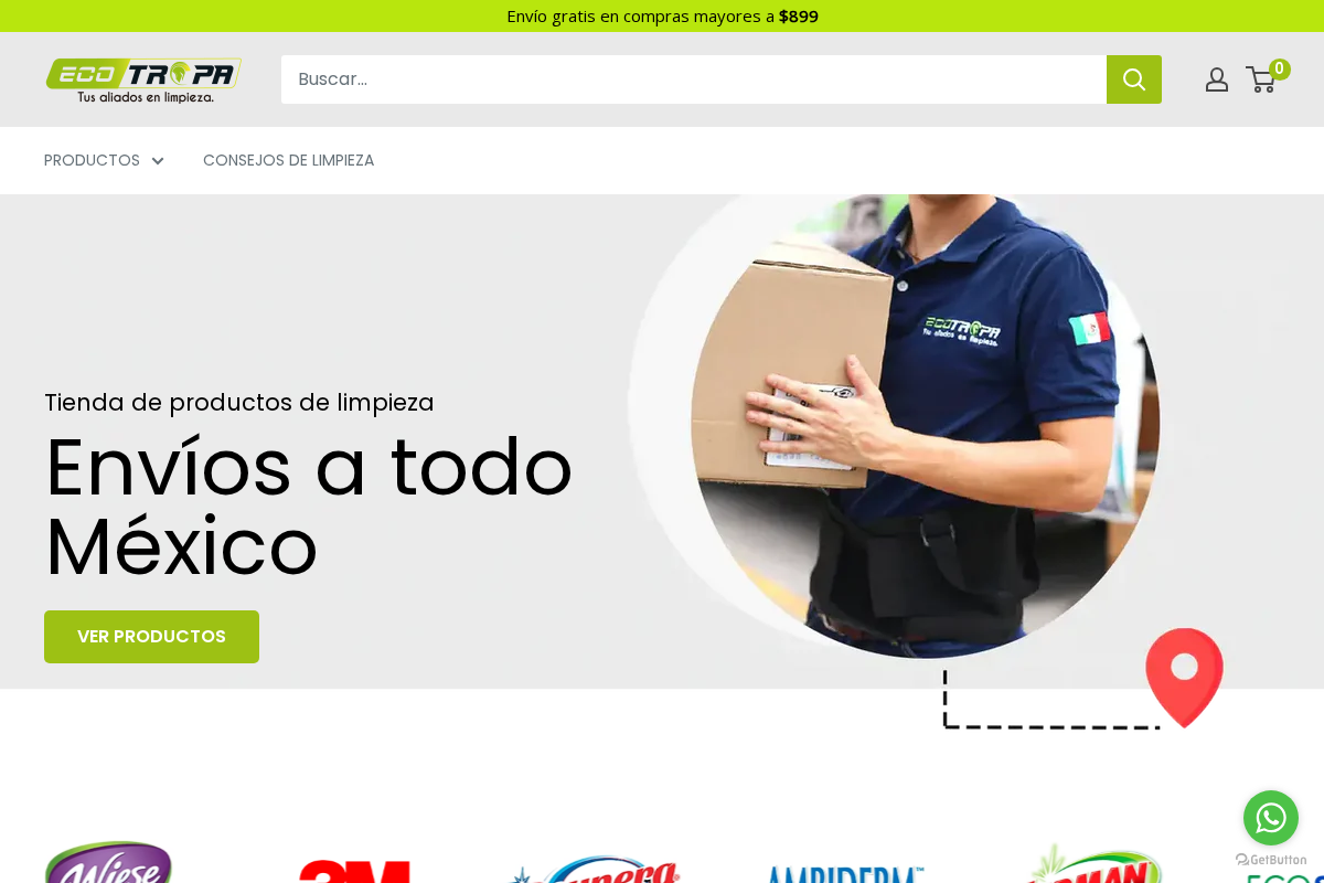 ecotropa.mx homepage screenshot