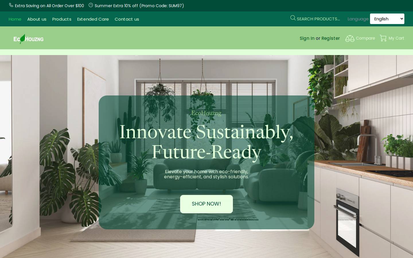 ecovacscanada.com homepage screenshot