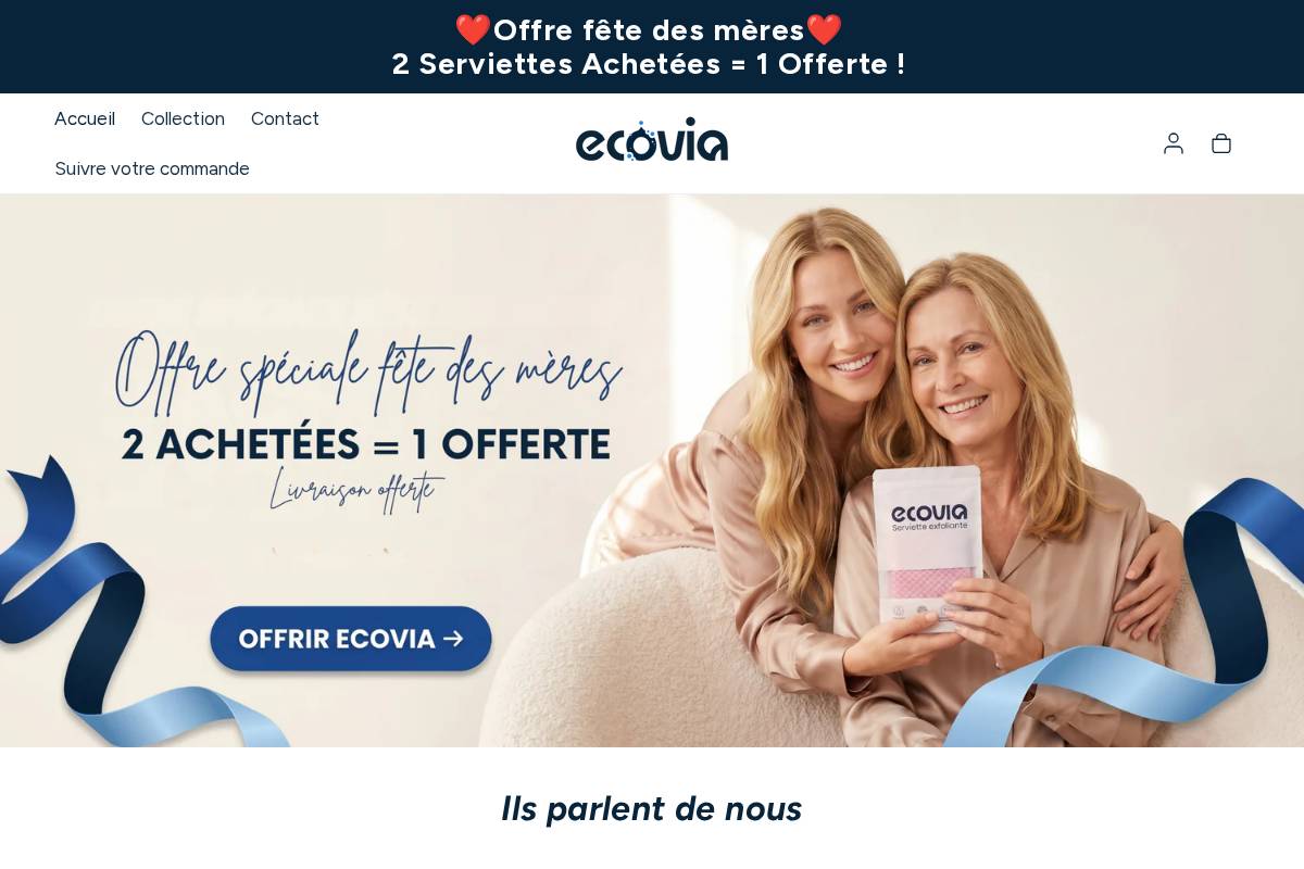 Ecovia France homepage screenshot