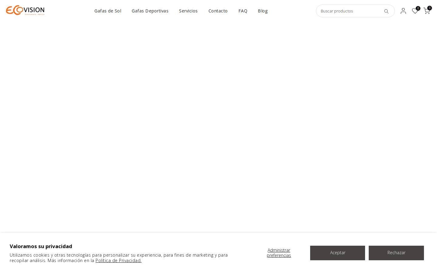 ecovisionoptica.es homepage screenshot