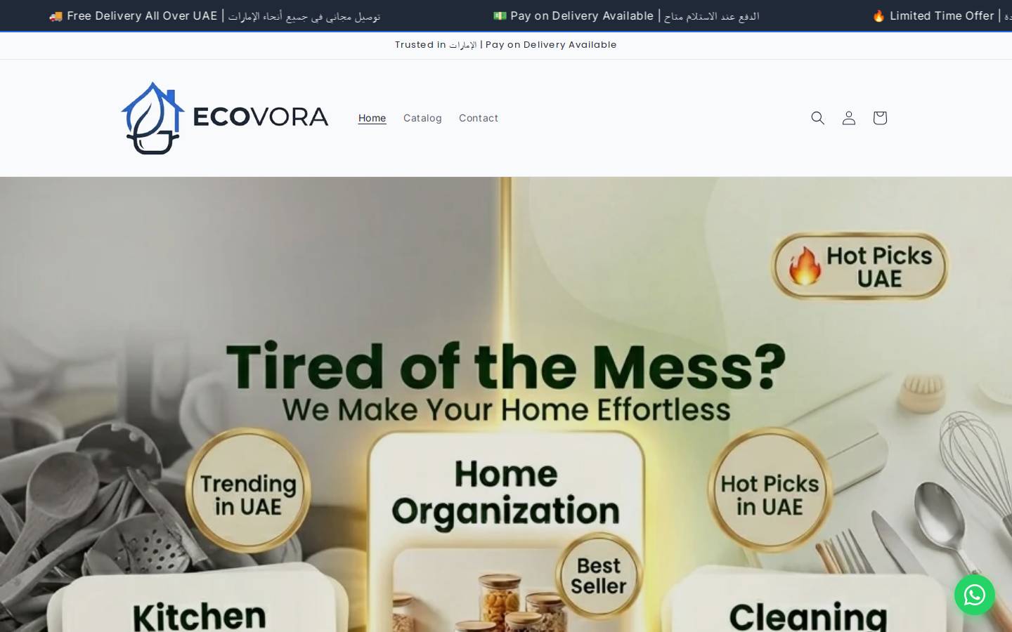 ecovora.store homepage screenshot