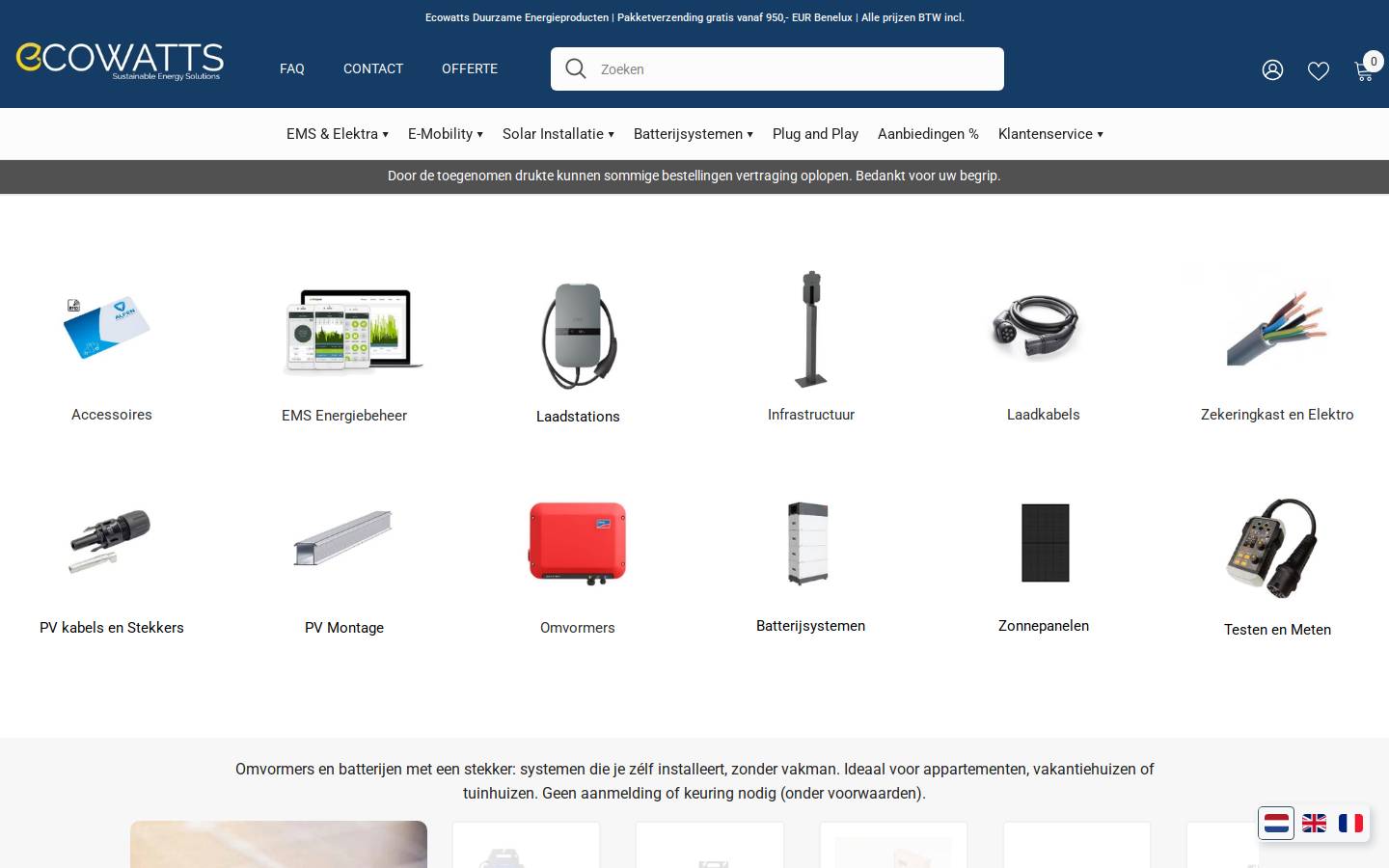 ecowatts-energy.com homepage screenshot