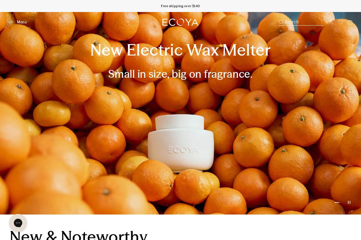 ecoya.co.nz homepage screenshot
