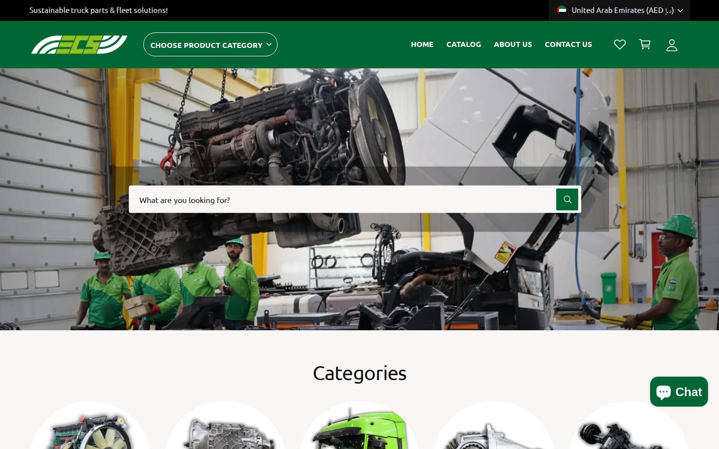 ecs-eco.com homepage screenshot
