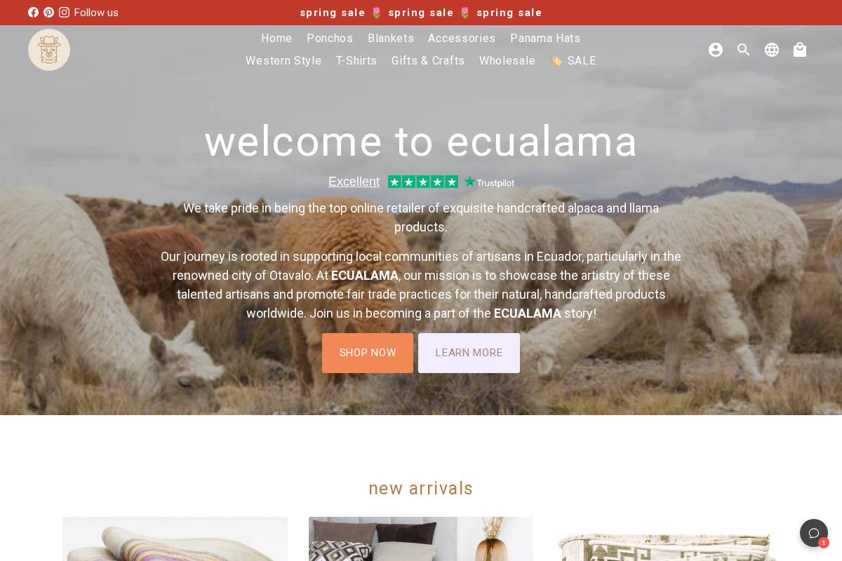 Ecualama homepage screenshot
