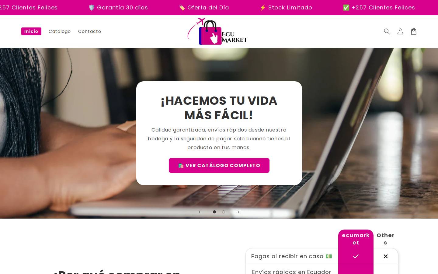 ecumarket.store homepage screenshot