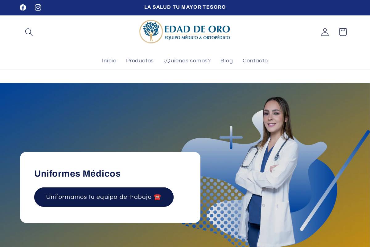 edaddeoro.mx homepage screenshot