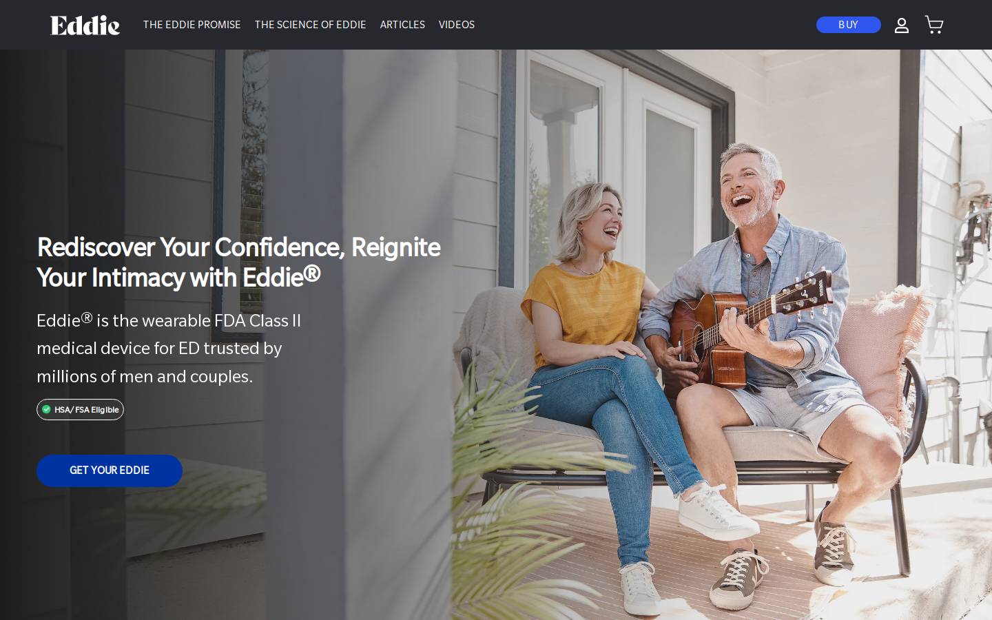 eddiebygiddy.com homepage screenshot