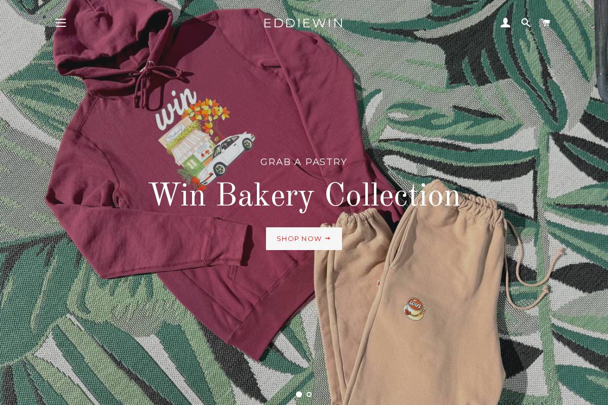 eddiewinkicks.com homepage screenshot