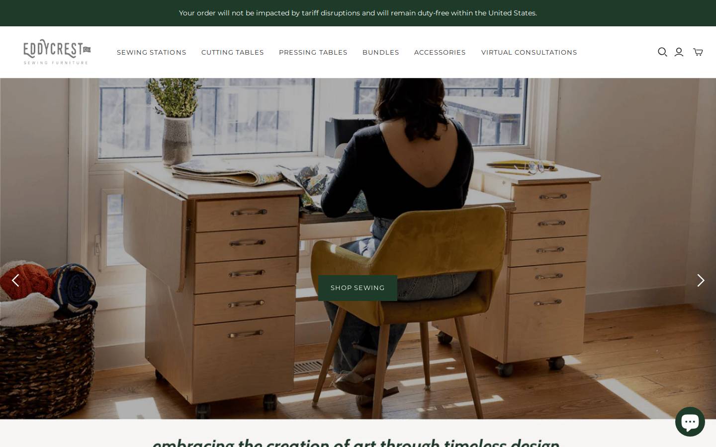eddycrest.com homepage screenshot