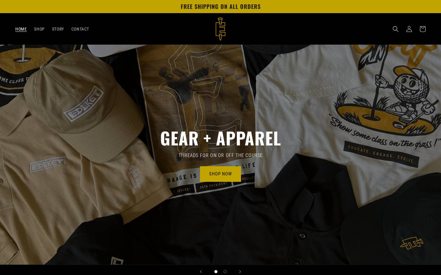 edeketgolf.com homepage screenshot