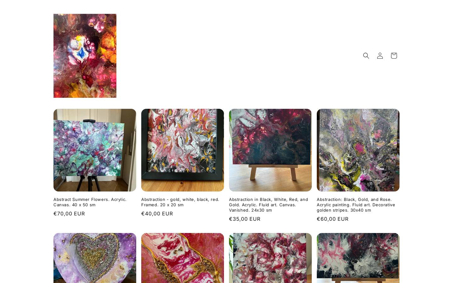 edeldoraart.com homepage screenshot