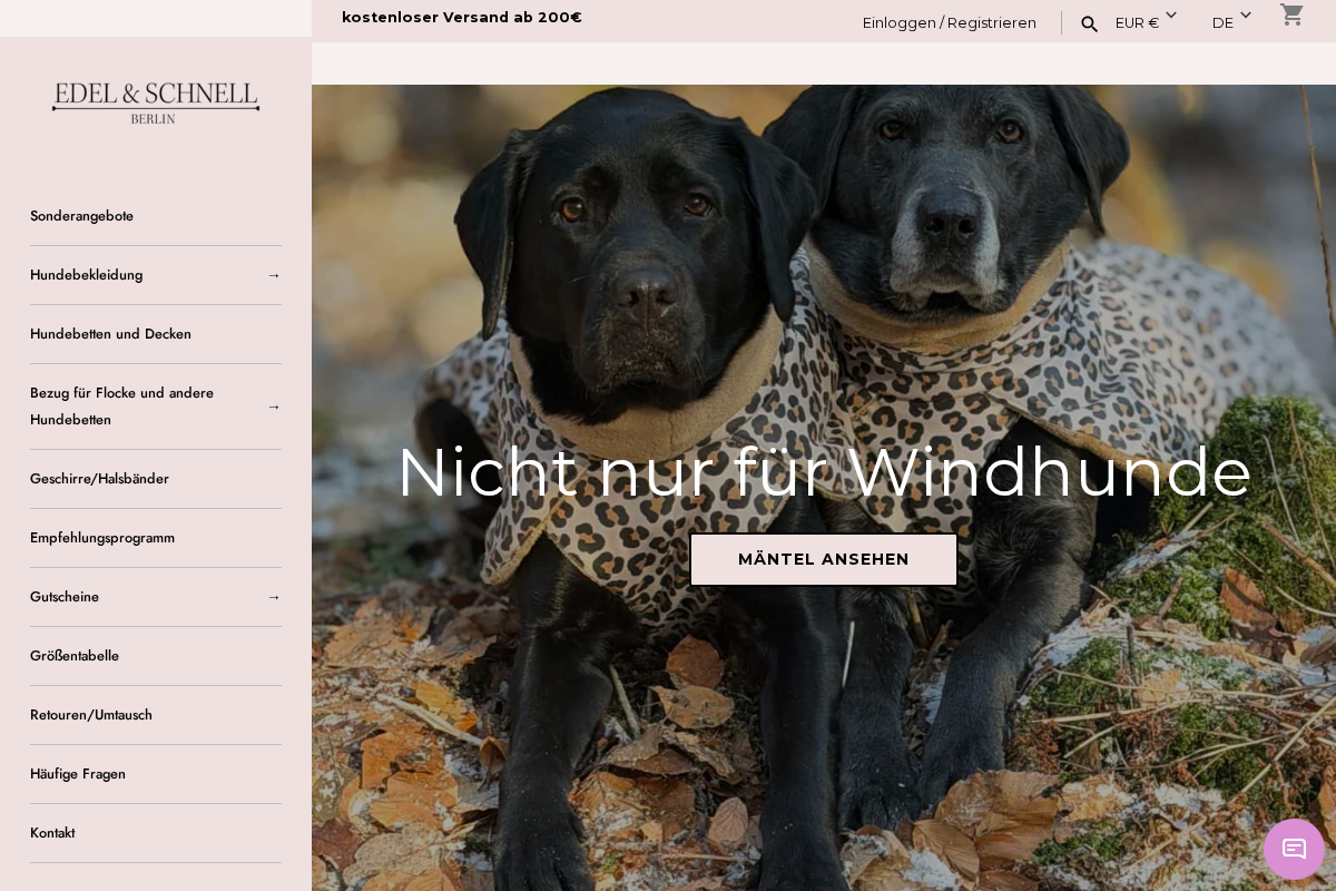 Edel und Schnell homepage screenshot