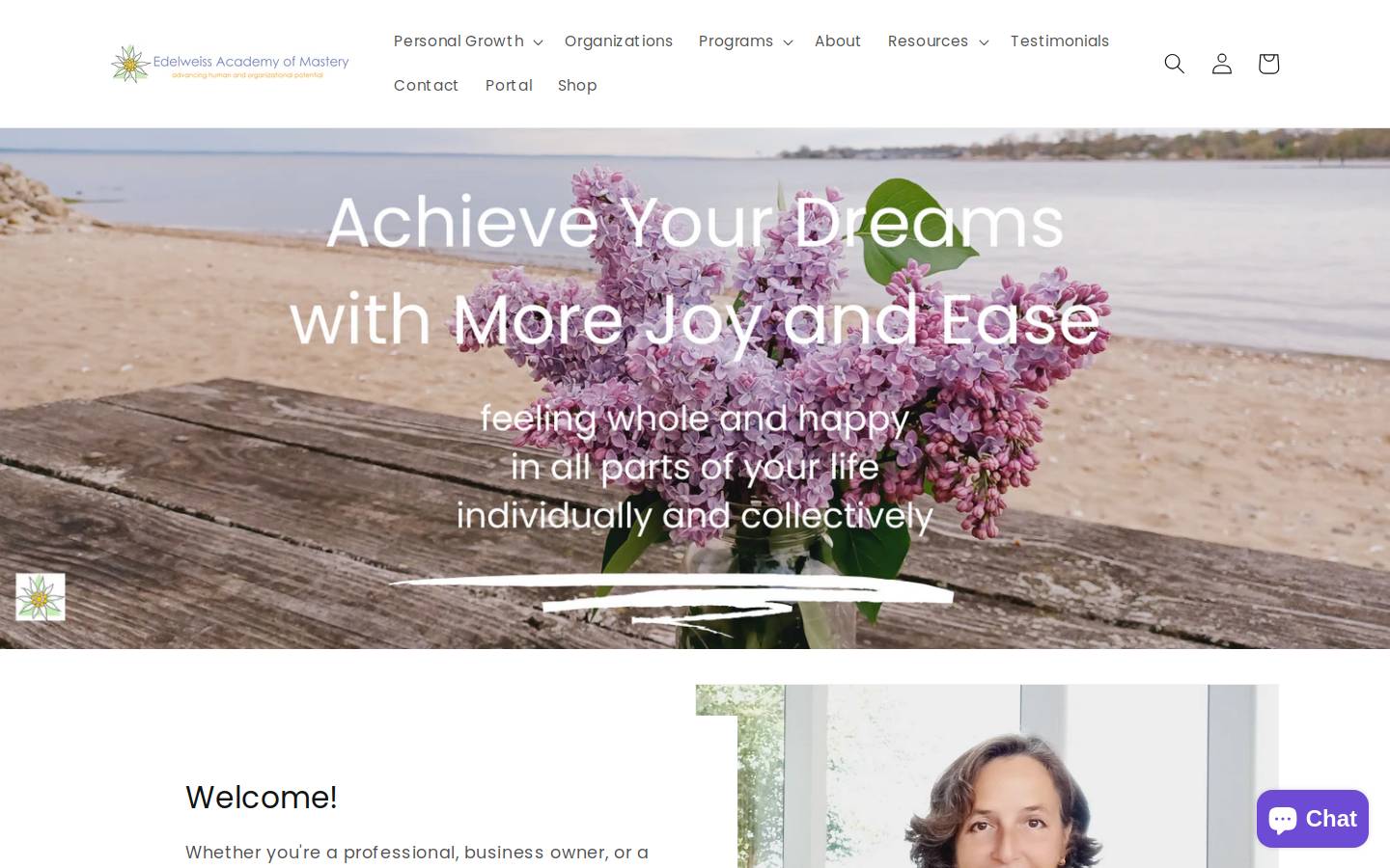 edelweisslearning.com homepage screenshot