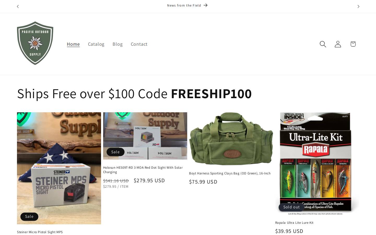 edelweissoutdoors.com homepage screenshot