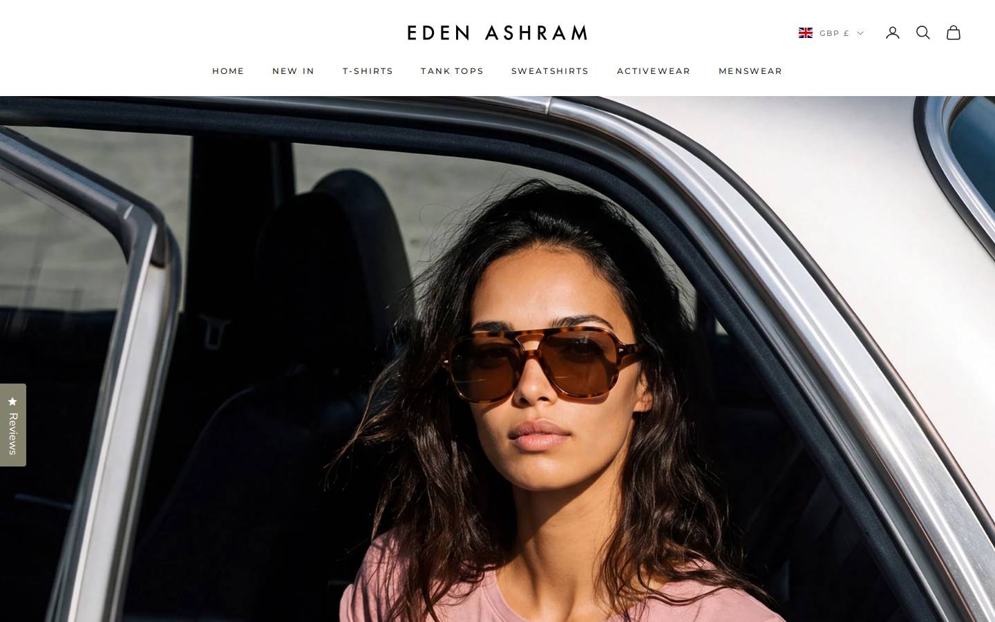Eden Ashram homepage screenshot