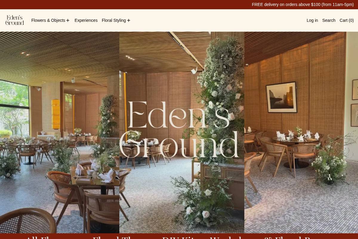 edensground.com homepage screenshot