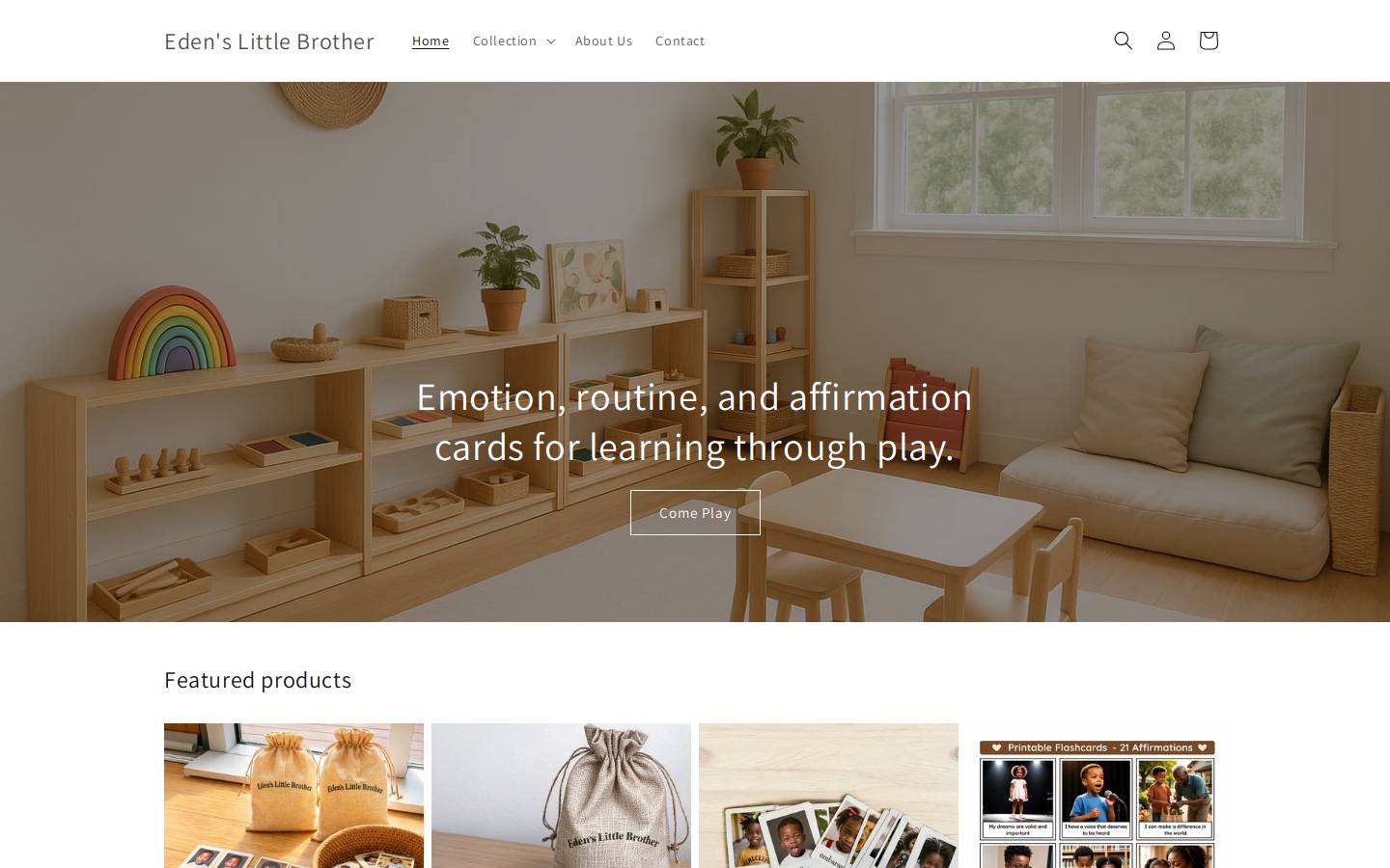 edenslittlebrother.com homepage screenshot
