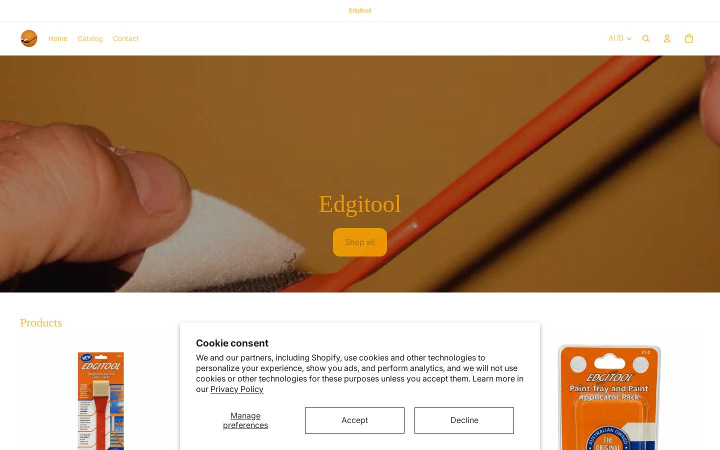 edgitool.store homepage screenshot