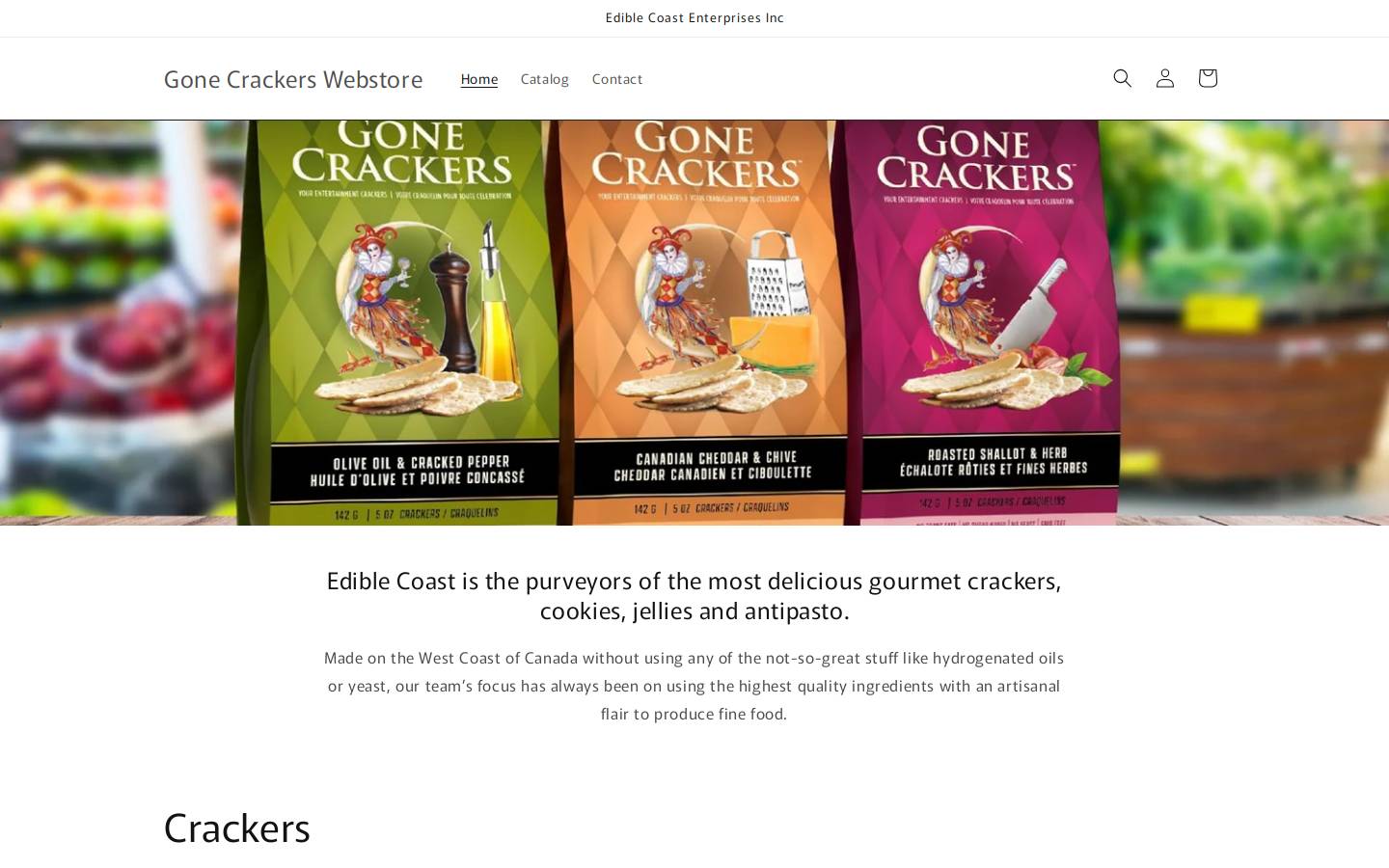 ediblecoast.com homepage screenshot