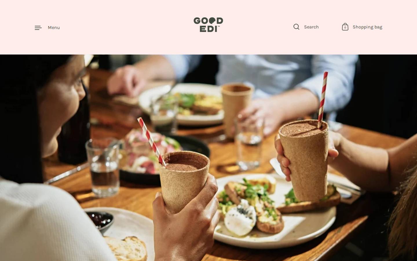 ediblecups.com.au homepage screenshot