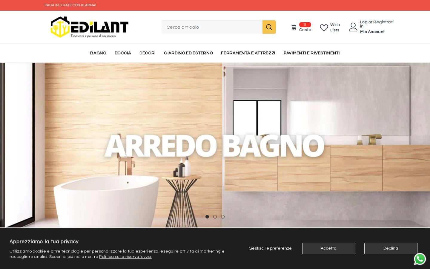 edilant.com homepage screenshot