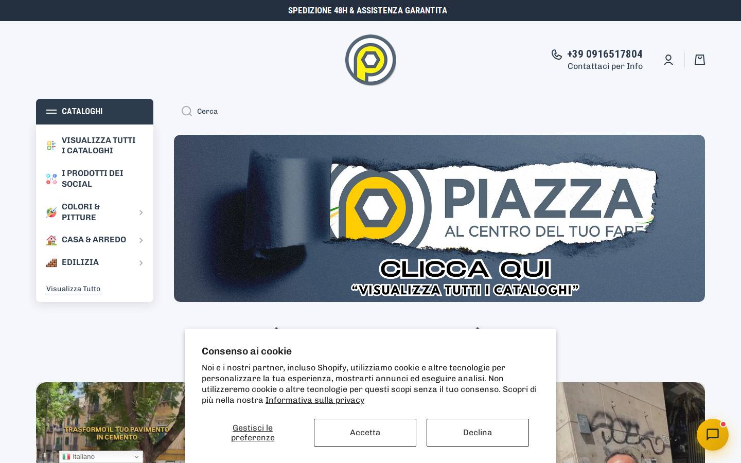 EdilPiazza homepage screenshot
